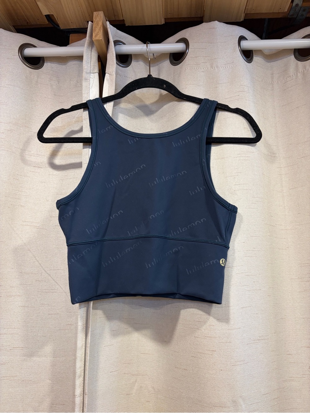 Lululemon Navy Athletic Crop Tank